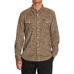 RVCA - Mens Freeman Cord Print Long Sleeve Shirt