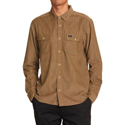 RVCA - Mens Freeman Cord Print Long Sleeve Shirt