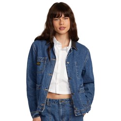 RVCA - Womens Recession Denim Chore Coat Jacket