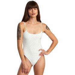 RVCA - Womens Pointe Wide Rib One Piece Med French