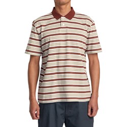 RVCA - Mens Uptown Stripe Polo Short Sleeve Top