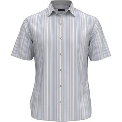 Van Heusen - Mens Essential Multi Stripe Woven Short Sleeve Button Up Top