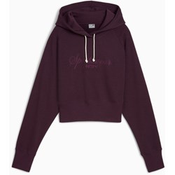 Puma - Womens Classics+ Relaxed Cropped Hoodie