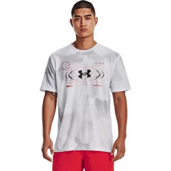 Under Armour - Mens Football All Over Print Metal Logo Short Sleeve T-Shirt