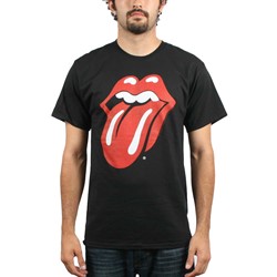 Rolling Stones, The Classic Tounge Mens T-Shirt in Black