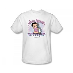 Betty Boop - Sweet Dreams Slim Fit Adult T-Shirt In White