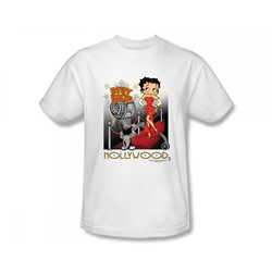 Betty Boop - Hollywood Slim Fit Adult T-Shirt In White