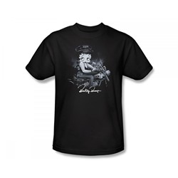 Betty Boop - Storm Rider Slim Fit Adult T-Shirt In Black