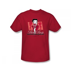 Betty Boop - Timeless Beauty Slim Fit Adult T-Shirt In Red