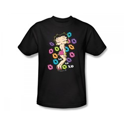 Betty Boop - Tripple Xo Slim Fit Adult T-Shirt In Black
