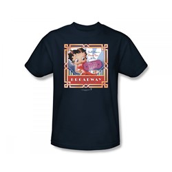 Betty Boop - Boop On Broadway Slim Fit Adult T-Shirt In Navy