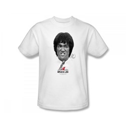 Bruce Lee - Self Help Slim Fit Adult T-Shirt In White