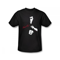 Bruce Lee - The Dragon Awaits Slim Fit Adult T-Shirt In Black