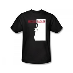 Bruce Lee - Badass Slim Fit Adult T-Shirt In Black