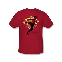 Bruce Lee - Immortal Dragon Slim Fit Adult T-Shirt In Red