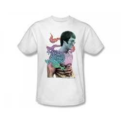 Bruce Lee - A Little Bruce Slim Fit Adult T-Shirt In White