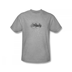 Batman - Burned & Splattered Adult T-Shirt In Heather