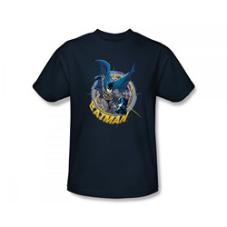 Batman - In The Crosshairs Slim Fit Adult T-Shirt In Navy