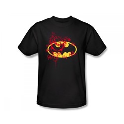 Batman - Joker Graffiti Slim Fit Adult T-Shirt In Black
