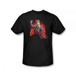 Batman - Joker's Ace Slim Fit Adult T-Shirt In Black