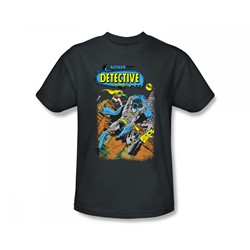 Batman - Detective #487 Cover Slim Fit Adult T-Shirt In Charcoal
