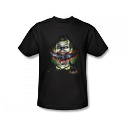 Batman - Crazy Lips Slim Fit Adult T-Shirt In Black