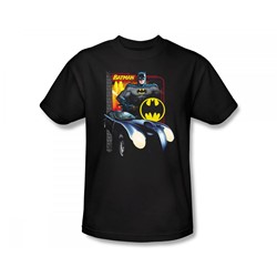 Batman - Bat Racing Slim Fit Adult T-Shirt In Black