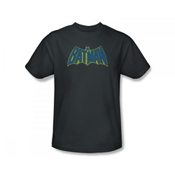 Batman - Sketch Logo Slim Fit Adult T-Shirt In Charcoal