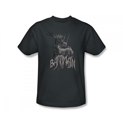 Batman - Scary Right Hand Slim Fit Adult T-Shirt In Charcoal