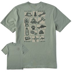 Life Is Good - Mens Woodcut Camp More Crusher T-Shirt