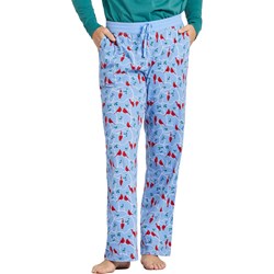 Life Is Good - Womens Cardinal Branch Pattern Snuggle Pajama Bottom