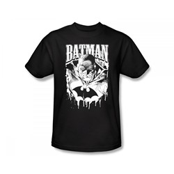 Batman - Bat Metal Slim Fit Adult T-Shirt In Black