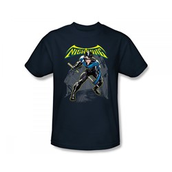 Batman - Nightwing Slim Fit Adult T-Shirt In Navy