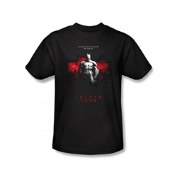 Batman: Arkham City - Standing Strong Slim Fit Adult T-Shirt In Black