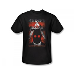 Batman: Arkham City - Obey Order Poster Slim Fit Adult T-Shirt In Black