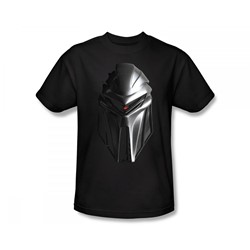 Battlestar Galactica - Cylon Head Slim Fit Adult T-Shirt In Black