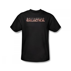 Battlestar Galactica - Bsg Logo Slim Fit Adult T-Shirt In Black