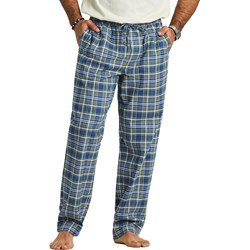 Life Is Good - Mens Moss And Darkest Blue Plaid Pattern Classic Sleep Pant