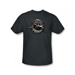 Battlestar Galactica - Viper Squadron Slim Fit Adult T-Shirt In Charcoal