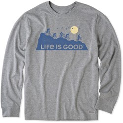 Life Is Good - Mens Ride On And On Long Sleeve Crusher T-Shirt