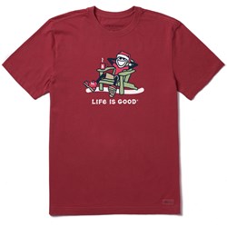 Life Is Good - Mens Santa Jake Adirondack Short Sleeve Crusher T-Shirt