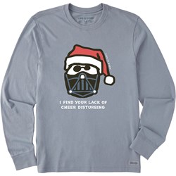 Life Is Good - Mens Santa'S Dark Side Long Sleeve Crusher T-Shirt