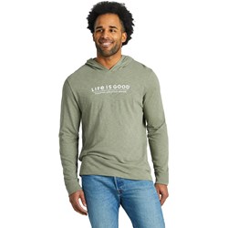 Life Is Good - Mens Shadow Woodsy Atv Camp Textured Slub Hoodie