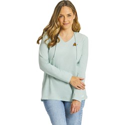 Life Is Good - Womens Roaming Turtle Long Sleeve Striped T-Shirt