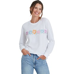 Life Is Good - Womens Row Of Hibiscus Long Sleeve T-Shirt