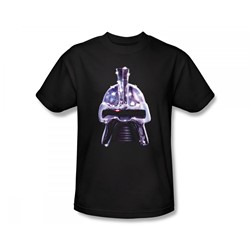 Battlestar Galactica - Retro Cylon Head Slim Fit Adult T-Shirt In Black