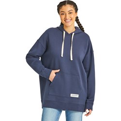 Life Is Good - Womens Solid Oversized Simply True Fleece Hoodie