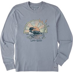 Life Is Good - Mens Dreamy Loon Long Sleeve Crusher-Lite T-Shirt