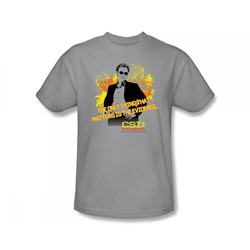 Csi: Miami - Csi / Hands On Hips Slim Fit Adult T-Shirt In Silver