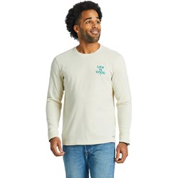 Life Is Good - Mens Clean Radiating Sun Long Sleeve Crusher T-Shirt